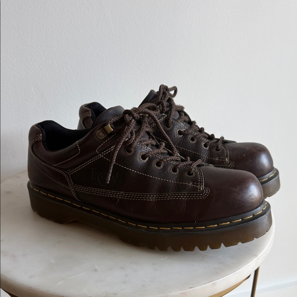Vintage Dr. Martens 9A53 brown leather Oxford shoes size 12